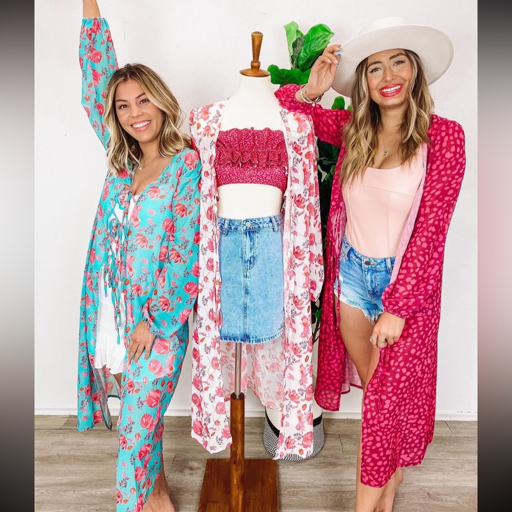Floral Beach Kimono S/M - Picture 6 of 6